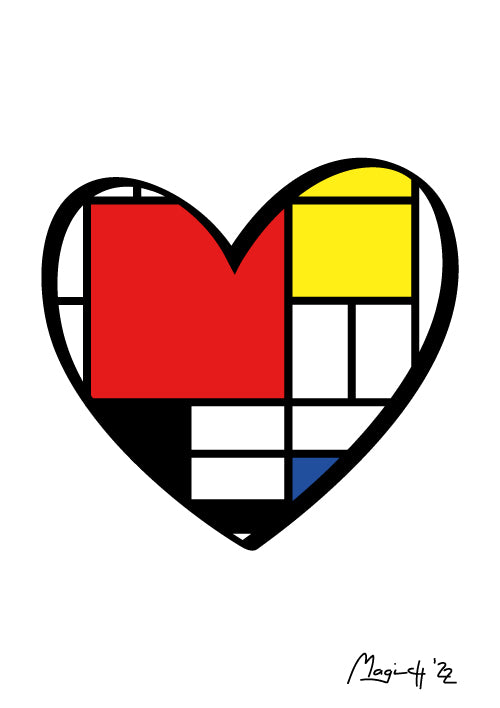 Magic Heart - No.9 'Mondrian Heart' - Limited Edition, A5